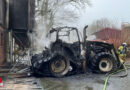 D: Brand auf landwirtschaftlichem Gelände in Recklinghausen → ein verletzter Feuerwehrmann