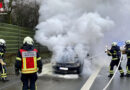 D: Pkw-Brand auf der Autobahn BAB 46 bei Iserlohn