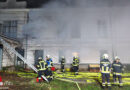Nö: Brandübung mit drei Feuerwehren im ehemaligen Kinderheim der Stadt Wien in Biedermannsdorf
