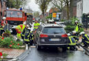 D: Radfahrer nach Unfall in Sonsbeck unter Auto eingeklemmt
