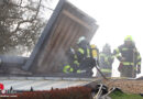 Oö: Drei Feuerwehren bei Brand eines Hackschnitzelbunkers in Tollet im Einsatz