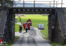 Oö: Unterführungsbauwerk beschädigt: Lkw-Kran touchierte Brücke der Almtalbahn → Strecke gesperrt