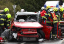 Oö: Zwei Eingeklemmte bei Pkw-Kollision auf der B 138 bei Inzersdorf im Kremstal → eineinhalbstündige Rettung