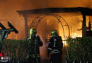 D: Feuer auf Campingplatz → Feuerwehren der Samtgemeinde Flotwedel im Großeinsatz