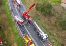 Nö: Gefahrguttransport (Bitumen) verunfallt auf der B37 bei Gföhl → 9-Stunden-Einsatz