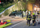 Oö: HFW Bad Ischl und Fw Sulzbach beüben Unfall mit Personenrettung
