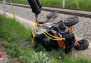 Nö: Überschlag mit größerem Quad in Biedermannsdorf verlief glimpflich