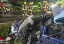 Oö: Zweifach-Personenrettung nach Pkw-Unfall auf L 1265 in Lenzing