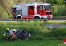 Oö: Auto nach Kollision mit Traktor bei Sattledt in Böschung gelandet