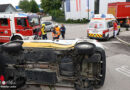 Oö: Kleintransporter bei Kollision auf Kreuzung in Wels überschlagen