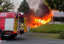 D: Brand zweier Autobusse in Alsdorf