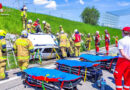 Sbg: Dreifach-Personenrettung nach Pkw-Unfall auf der A 1 bei Eugendorf