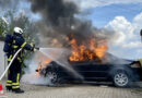 D: Brennendes Auto in Iserlohn noch aus der Garage gerollt