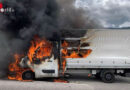 Schweiz: Kleintransporter kurz nach Auffahrunfall in Tunnel in Solothurn in Flammen