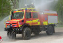 Unimog U 5023 auf der RETTmobil 2023: Mercedes-Benz präsentiert Tanklöschfahrzeug für Waldbrandbekämpfung