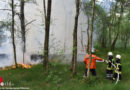 D: Waldbrand in Tiste → 1.800 Quadratmeter Waldfläche in Brand