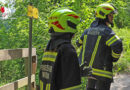 Oö: Rettung einer abgestürzten Person am Traunfall bei Desselbrunn