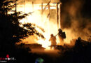 Oö: Millionen-Großbrand in Gewerbebetrieb in Taufkirchen / Trattnach (23 Wehren im Einsatz) war Brandstiftung