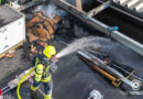 Oö: Kartonagenbrand bei Photovoltaik-Anlage bei Gewerbebetrieb in Ansfelden