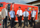 D: Übergabe Feuerwehranhänger-Logistik mit Rollcontainer “Bahnrettung” in Böhlen