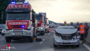 N: Serienunflle auf der A1 sorgen zwischen Melk und St. Plten fr Bergeeinstze und 10 Kilometer Stau
