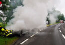 Bgld: Brennendes Auto in Ollersdorf