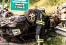 Oö: Pkw bei Unfall auf S 10 bei Grünbach am Dach gelandet