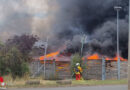 D: Feuer auf der Mülldeponie in Erfurt