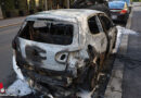 Oö: Auto in Wels in Flammen aufgegangen und ausgebrannt → Person leicht verletzt