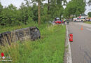 Oö: Auto nach Kreuzungskollision in Wels umgestürzt