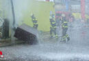 Bayern: Hydrant gerammt → Springbrunnen auf Baustelle in München