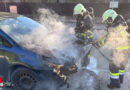 Nö: Fw-Mann und Supermarktmitarbeiter bekämpfen Autobrand in St. Pölten