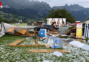Schweiz: Starkes Unwetter über Festgelände in Grabs → fünf Verletzte am 29. Juli 2023
