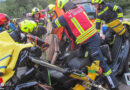 Oö: Feuerwehren Bad Goisern und St. Agatha beüben den schweren Verkehrsunfall