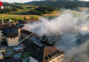 Oö: Feuerwehren aus drei Ländern bei Großbrand in Ulrichsberg im Einsatz
