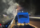 Nö: Starke Rauchentwicklung aus Wohnwagen auf der A 1 bei St. Pölten