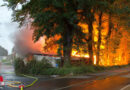 D: Vollbrand einer 30 x 20 m großen Halle in Fockbek