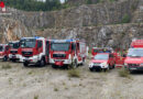 Nö: 235 Feuerwehrleute übten Katastrophenszenario im Dürnbacher Steinbruch in Waldegg