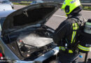 Oö: Drei Feuerwehren zu Pkw-Brand auf Welser Autobahn in Pucking alarmiert