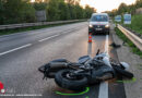 Oö: Motorradfahrer stürzt nach Seitenkollision mit Pkw auf der B 3 über Böschung