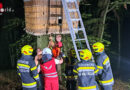 Stmk: Absturz eines Heißluftballons samt Brand im Wald von Bad Waltersdorf als Thema einer Abschnittsübung