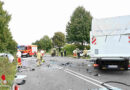 D: Schwere Frontalkollision mit zwei Pkw und einem Lkw bei Pulheim fordert ein Menschenleben und drei Schwerverletzte