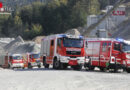 Stmk: Großangelegte Katastrophenhilfsdienstübung mit über 300 Kräften / 76 Fahrzeugen im Steinbruch in Eibiswald