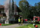 Bayern: Unkrautvernichtung in Kirchanschöring → Feuer zerstört Hecke, Baum und beschädigt Verteilerkästen