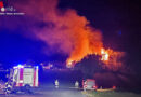 Nö: 17-Feuerwehren-Einsatz in Weißenbach a.d. Triesting → Großbrand in Heizungsanlage von Hühnerstall (mit Hühnermist und Hackschnitzel)