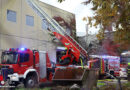 Oö: Sieben Feuerwehren bei Brand am Gelände einer Papierfabrik in Laakirchen