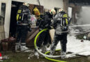 Bgld: Sieben Feuerwehren bei Wirtschaftsgebäudebrand in Bocksdorf