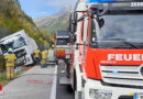 Sbg: Lkw-Unfall auf der A 10 bei Zederhaus macht dreimalige Tauerntunnel-Sperre erforderlich