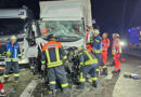 D: Auffahrunfall mit mehreren Lkw auf der A 3 bei Königswinter → Fahrer von Feuerwehr befreit