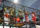 Stmk: Rotes Kreuz und Feuerwehr trainieren am Areal der Playworld in Spielberg